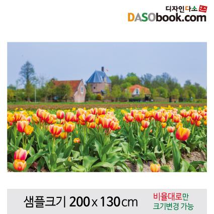 봄배경현수막(튤립)-163-칭찬나라큰나라