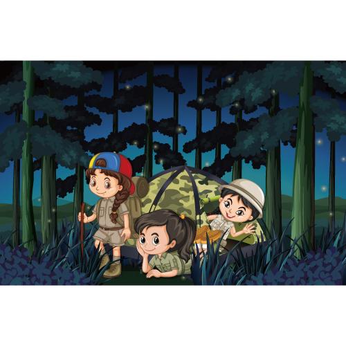 정글숲속배경현수막(정글탐험)-098-칭찬나라큰나라