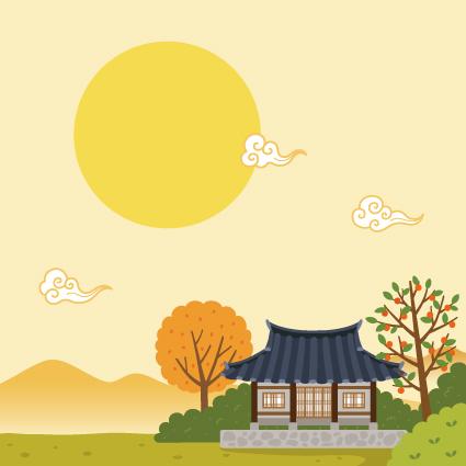 가을배경현수막(보름달)-206-칭찬나라큰나라
