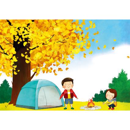 가을배경현수막(캠핑)-242-칭찬나라큰나라