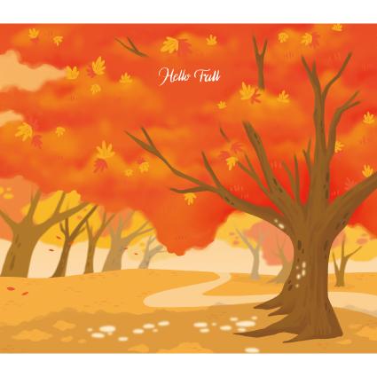 가을배경현수막(단풍나무)-290-칭찬나라큰나라