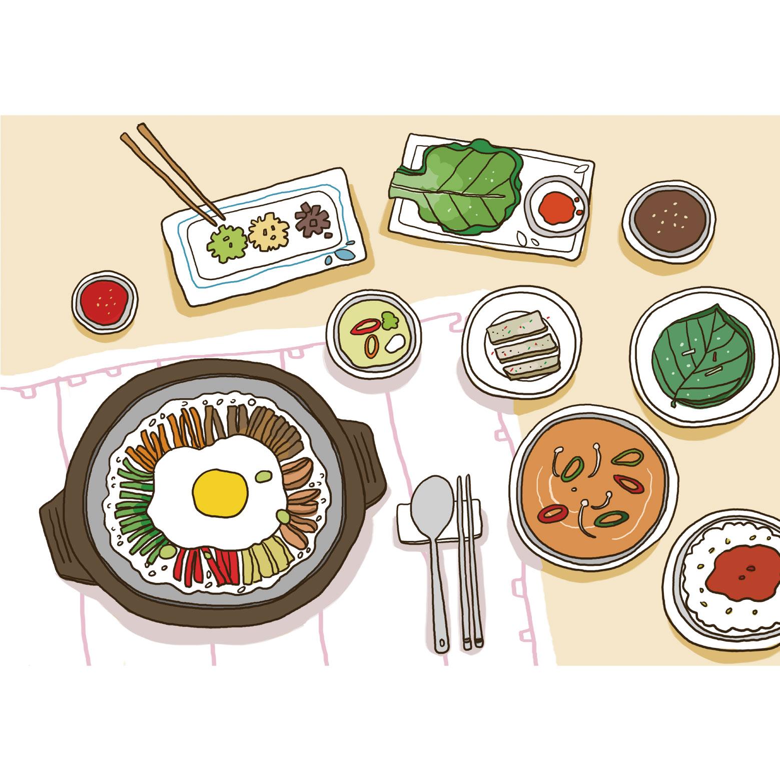 요리현수막(비빔밥)-283-칭찬나라큰나라
