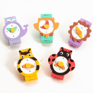EVA 손목시계만들기 장난감시계-유치원 어린이집 만들기재료 민화샵-칭찬나라큰나라