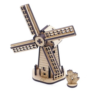 모또 나무 네덜란드 랜드마크 풍차 입체퍼즐 만들기
