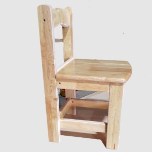 고무나무 원목의자-유아 유치원 어린이집 의자